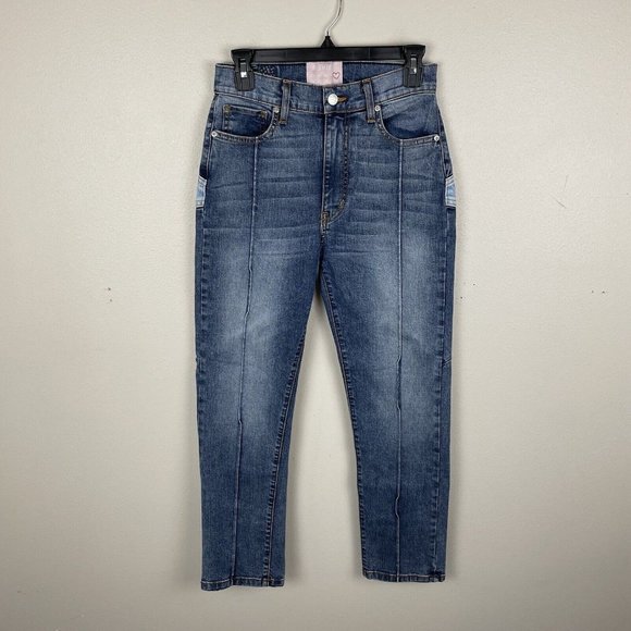REVICE Stargazer Venus Star Denim High Waisted Skinny Jeans Womens Size 27 Blue - Picture 6 of 7
